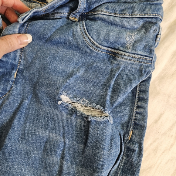 Tally Weijl Light Blue Ripped Skinny Jeans - Picture 3 of 5